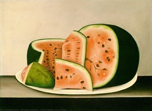 Watermelon On A Plate — Winslow Homer