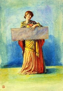 Girl With Tablet — John La Farge, Realism