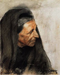 Head Of A Woman — Albin Egger Lienz