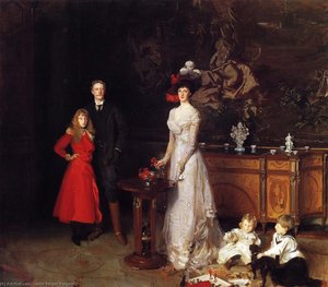 Sir George Sitwell, Lady Ida Sitwell And Family — John Singer Sargent