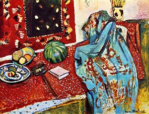 Les Tapis Rouges Huile Sur Toile - (89x116) — Henri Matisse