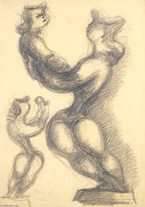 Proud Mother (study For Sculpture) — Chaim Gross