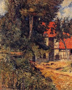 Stabble Near Dieppe — Eugène Henri Paul Gauguin