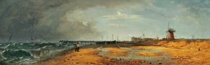 Yarmouth Beach And Jetty, Norfolk — Miles Edmund Cotman