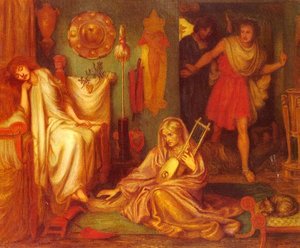 The Return Of Tibullus To Delia — Dante Gabriel Rossetti, Romantic Revival
