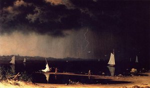 Thunder Storm On Narragansett Bay — Martin Johnson Heade