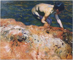 Looking For Shellfish — Joaquín Sorolla Y Bastida