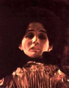 Face Portrait Of A Lady — Gustav Klimt