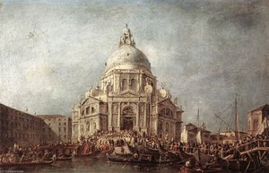 The Doge At The Basilica Of La Salute — Francesco Lazzaro Guardi