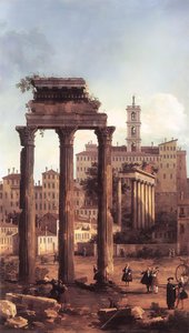 Rome: Ruins Of The Forum, Looking Towards The Capitol — Canaletto