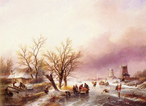 A winter landscape