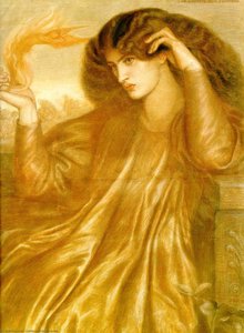 La Donna Della Fiamma — Dante Gabriel Rossetti, Pre-raphaelite