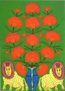 Dear Cosmonauts, I Give You These Red Poppies — Maria Primachenko