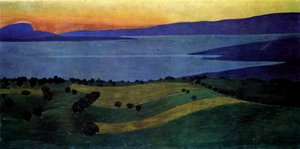 The Lake Leman, Effect Of The Evening — Félix Vallotton, Symbolism