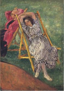 Two Girls Resting — Henri Lebasque