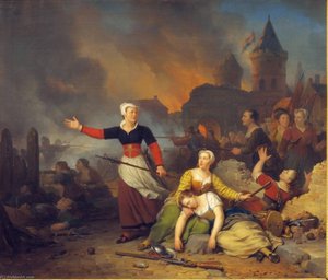 Hasselaar During The Siege Of Haarlem — Adrien Ferdinand De Braekeleer