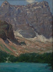 Moraine Lake, (painting) — Mary Agnes Yerkes