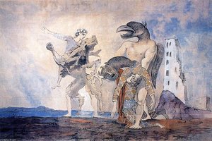 The Remains Of Minotaur In A Harlequin Costume — Pablo Picasso, Neoclassicist & Surrealist Period