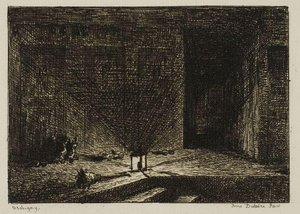 Interior Of An Inn (the Corridor Of An Inn) — Charles-françois Daubigny