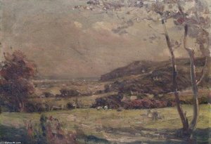 Autumn Fields Near Colwyn Bay — Robert Fowler