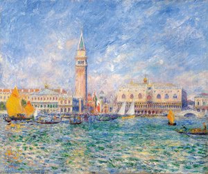 Doges' Palace, Venice, Oil On Canvas, Sterling — Pierre-auguste Renoir, Impressionism