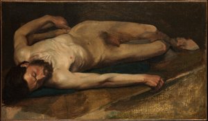 Male Nude — Edgar Degas, Impressionistic Realism
