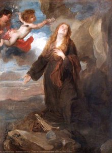 Saint Rosalie Crowned With Roses By Two Angels — Sir Anthony Van Dyck, Baroque Elegance