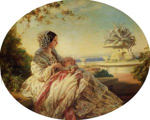 Queen Victoria With Prince Arthur — Franz Xavier Winterhalter
