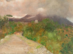 Twelve Studies Of Vesuvius — Giuseppe De Nittis, Impressionistic Landscape
