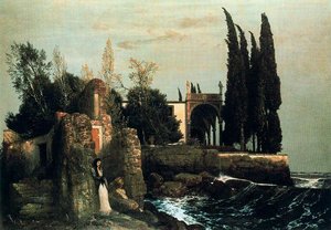 Villa En Bord De Mer — Arnold Böcklin