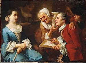 La Seance De Pose — Gaspare Traversi, Baroque Rococo