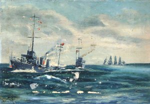 Destroyers Protecting Shipping