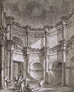 The Temple Of Jupiter, From 'ruins Of The Palace Of — Robert Adam