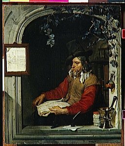 L'apothicaire, Dit Aussi Le Chimiste — Gabriel Metsu