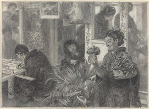 Japanese Artist At Work — Adolph Von Menzel