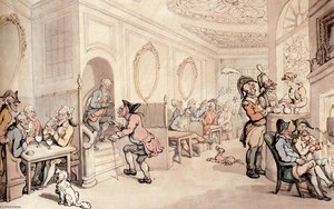 Strong Waters At Bath — Thomas Rowlandson