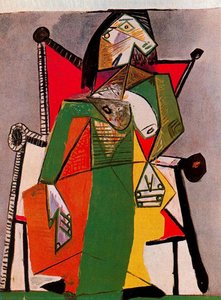 Woman Sitting In An Armchair (8) — Pablo Picasso