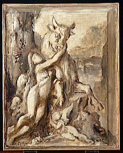 Pasiphaé. Grisaille — Gustave Moreau