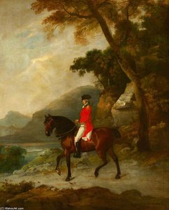 An Officer On Horseback — Francis Wheatley