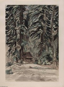 Evening At Carl Inn (progressive Proof No.80) — Chiura Obata