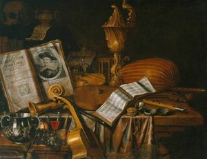 Still Life with a Volume of Wither's 'Emblemes'