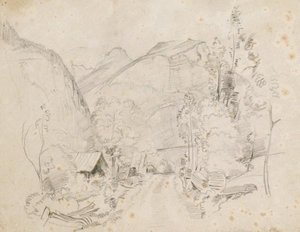 View Of A Swiss Valley — John Frederick Lewis