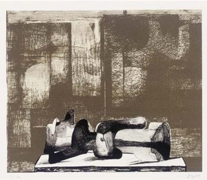 Reclining Figure - Architectural Background Iv — Henry Moore