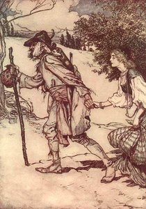 King Thrushbeard — Arthur Rackham