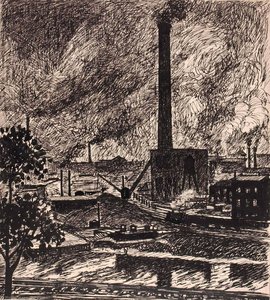Untitled (industrial Scene) — Henry Lyman Saÿen