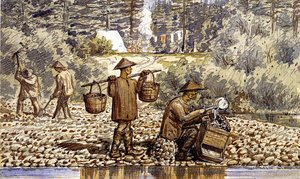 Chinese Goldwashers On The Fraser River — William George Richardson Hind