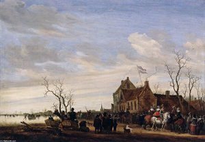 Drawing The Eel — Jacob Salomonsz Ruysdael