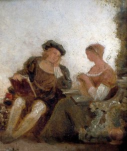 Couple In A Garden — Joseph Clover