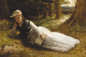 Reading In The Woods — William Oliver