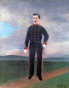 Portrait Of Frumence Biche In Uniform — Henri Julien Félix Rousseau (le Douanier)